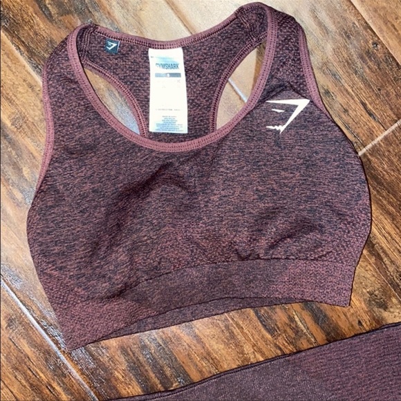 Gymshark vital rise set Brown Marl - Picture 2 of 6